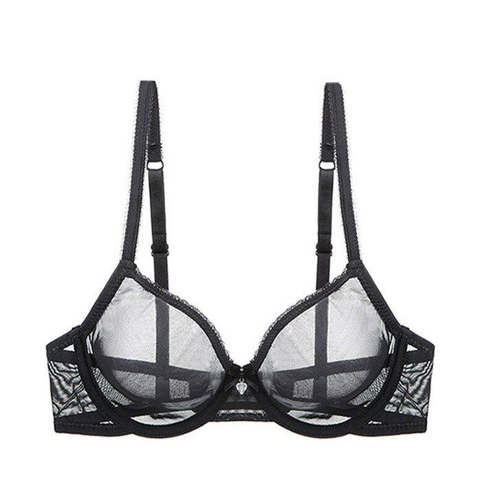 Mesh Lace Bra Briefs and Thong Set