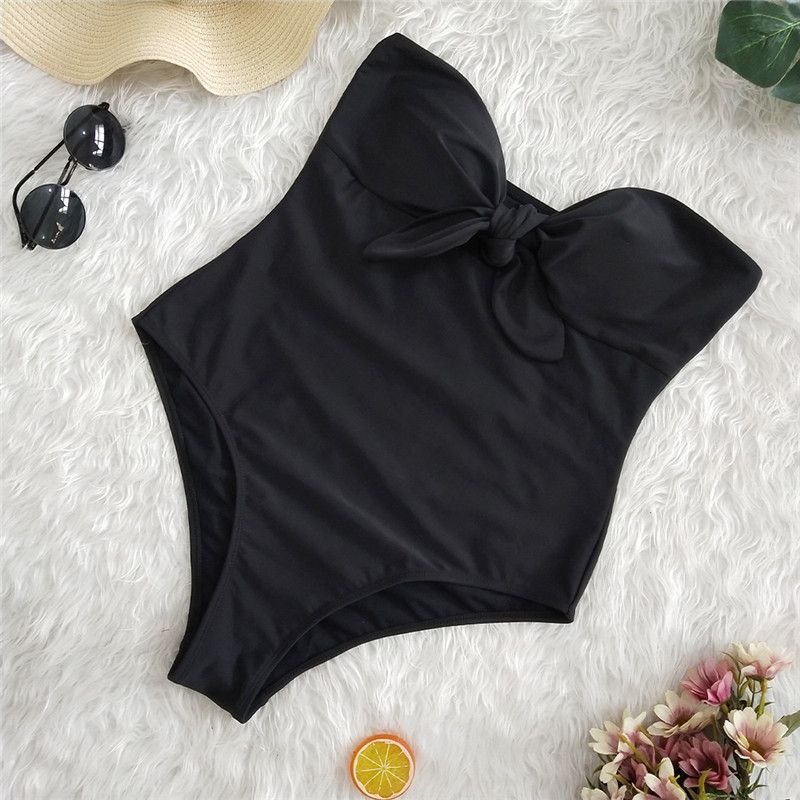 Decorative Bow One-Piece Swimsuit