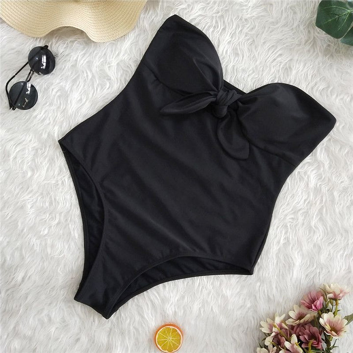 Decorative Bow One-Piece Swimsuit
