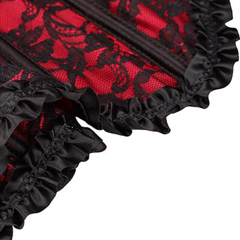 Gothic Lace Polyester Figure-Enhancing Corset