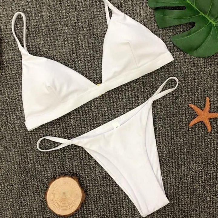 Classic Figure-Enhancing Two-Piece Swimsuit