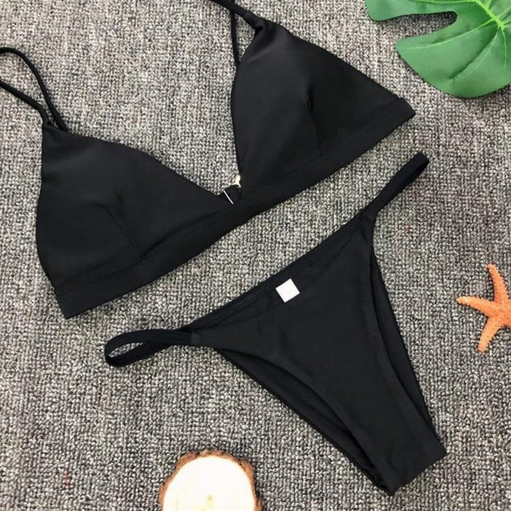 Classic Figure-Enhancing Two-Piece Swimsuit