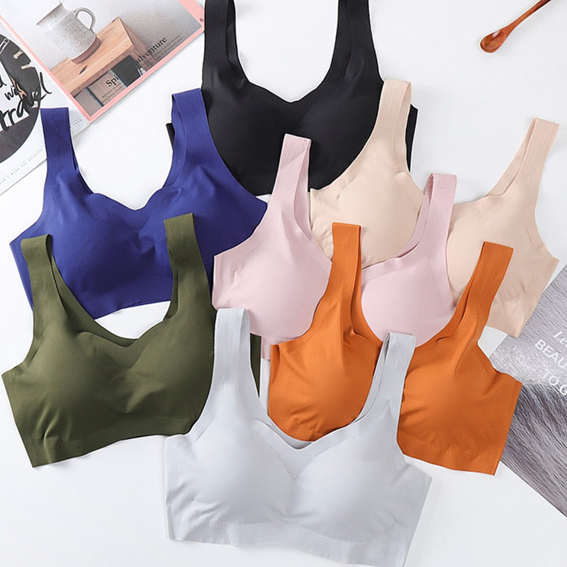 Seamless Push-Up Sports Bra