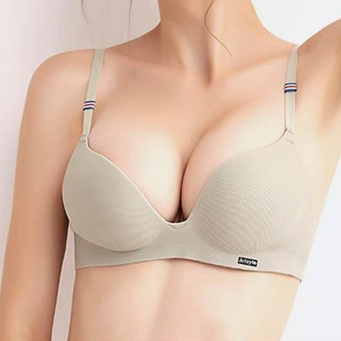 Bust-Enhancing Decorative Detail Bra