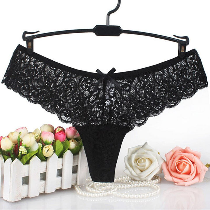Lace Bow-Detail Panties
