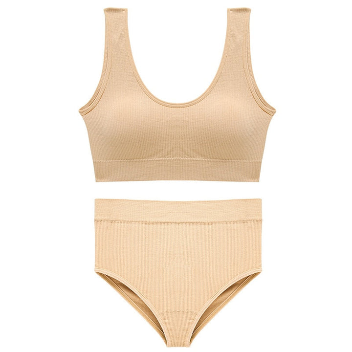 Soft High-Waist Sports Set Adjustable Multi-Size
