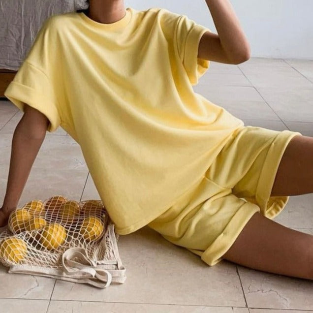Relaxed Cotton Loungewear Set