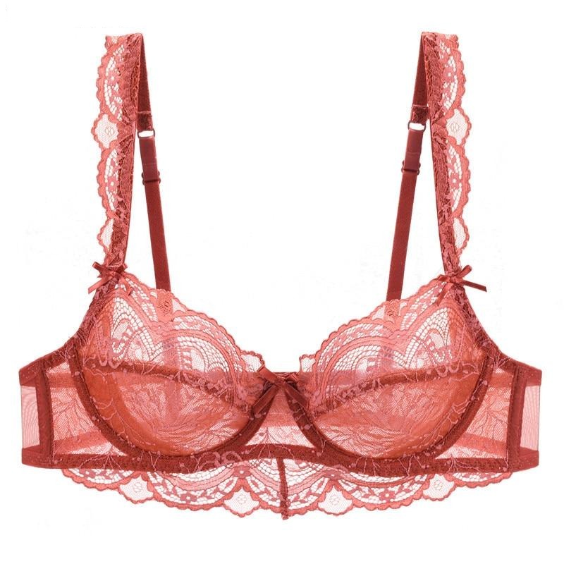 Lace Bow-Strap Adjustable Decorative Bra