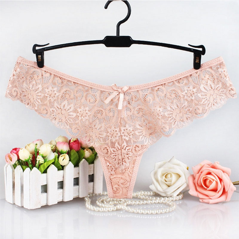 Lace Bow-Detail Panties