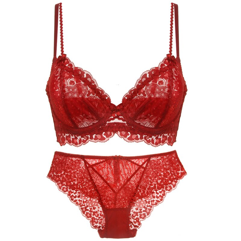 Lace Adjustable Figure-Enhancing Lingerie Set