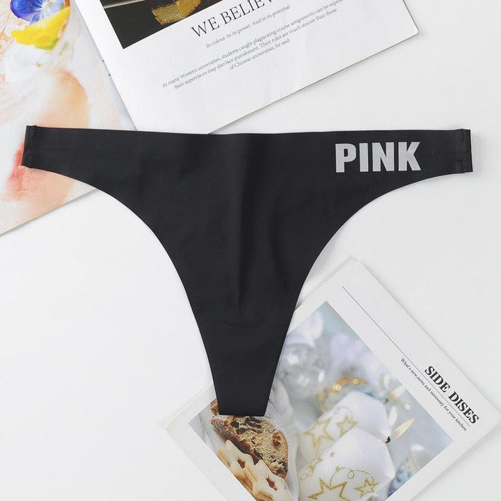 Seamless Stretch-Fabric Sports Thong