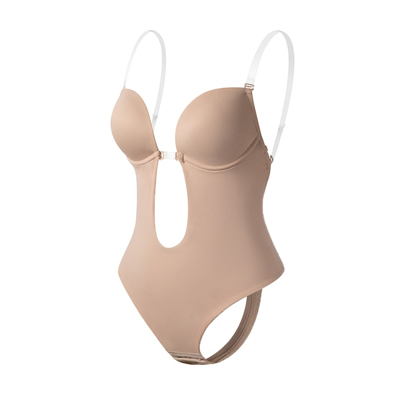 Open-Back Shaping Bodysuit Adjustable Straps