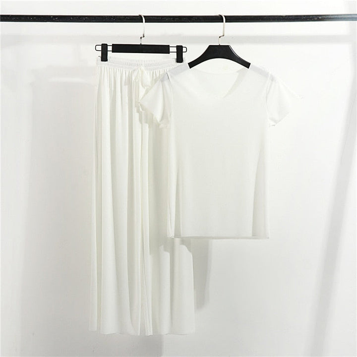 Homewear Set Long Pants Adjustable Relaxed Fit