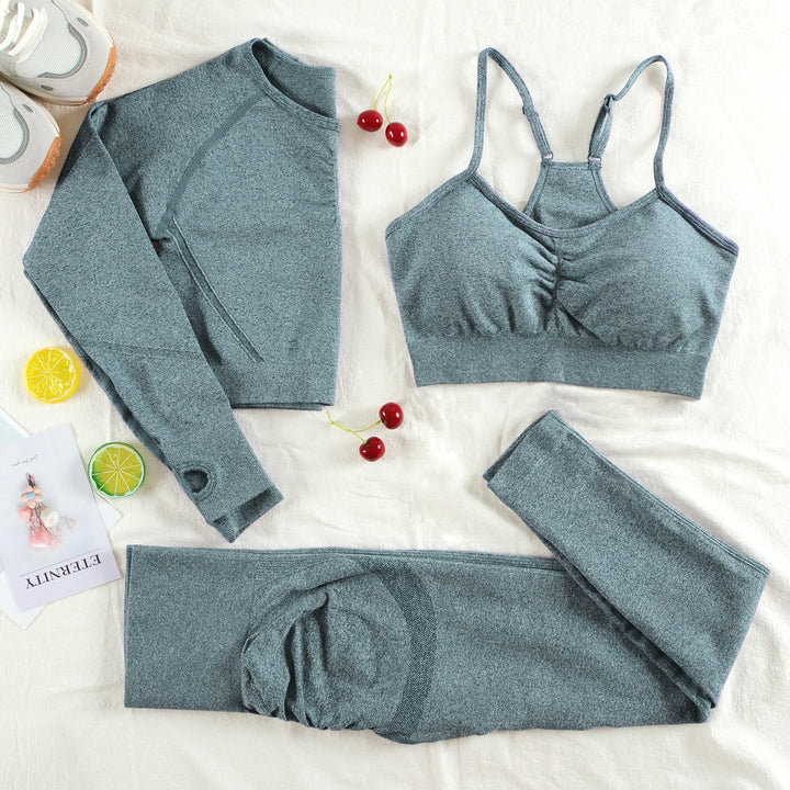 3-Piece Sports Lingerie Set Non-Mesh