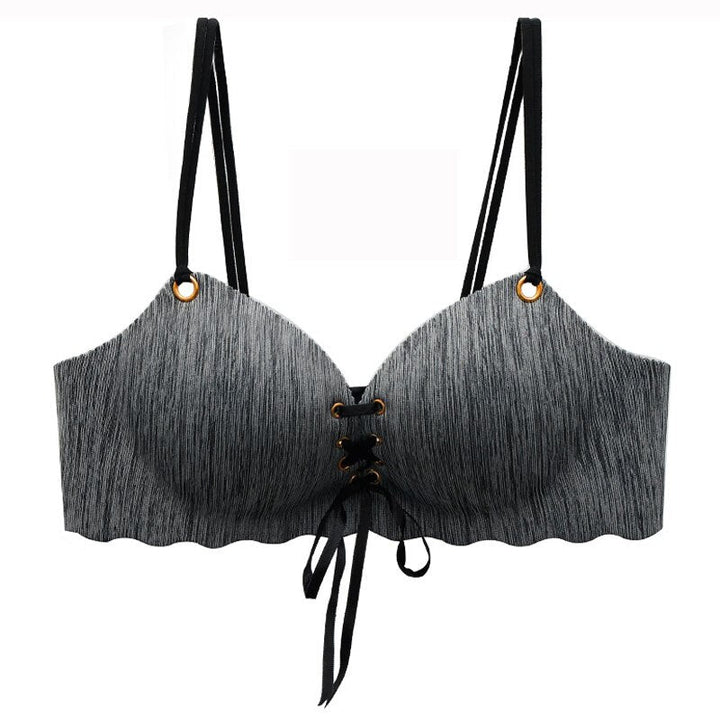 Bardot Bust-Enhancing Decorative Tie Bra