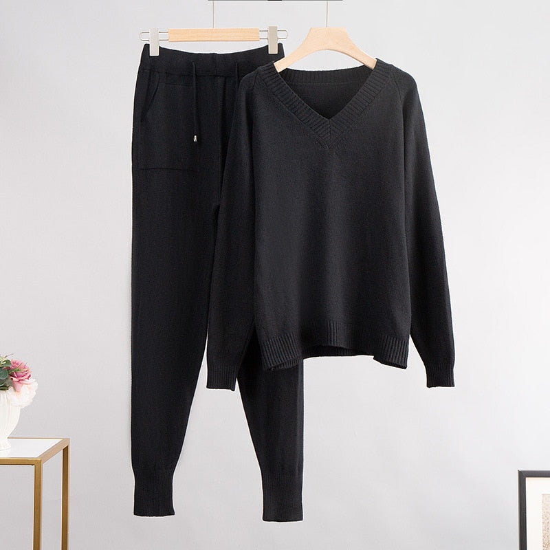 Relaxed Knit Two-Piece Set