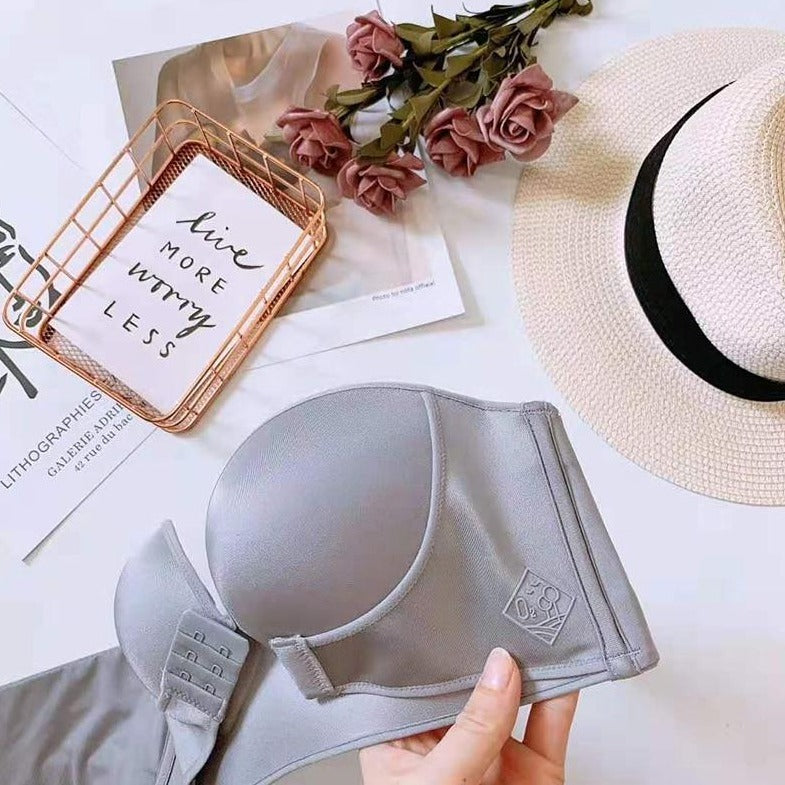 Strapless Push-Up Underbust Double-Closure Bra
