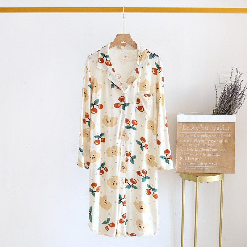 Comfort Cotton Nightdress 5 Patterns Relaxed Fit