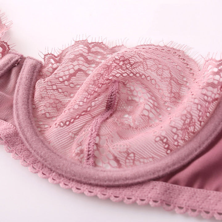 Lace Trim Adjustable Lingerie Set