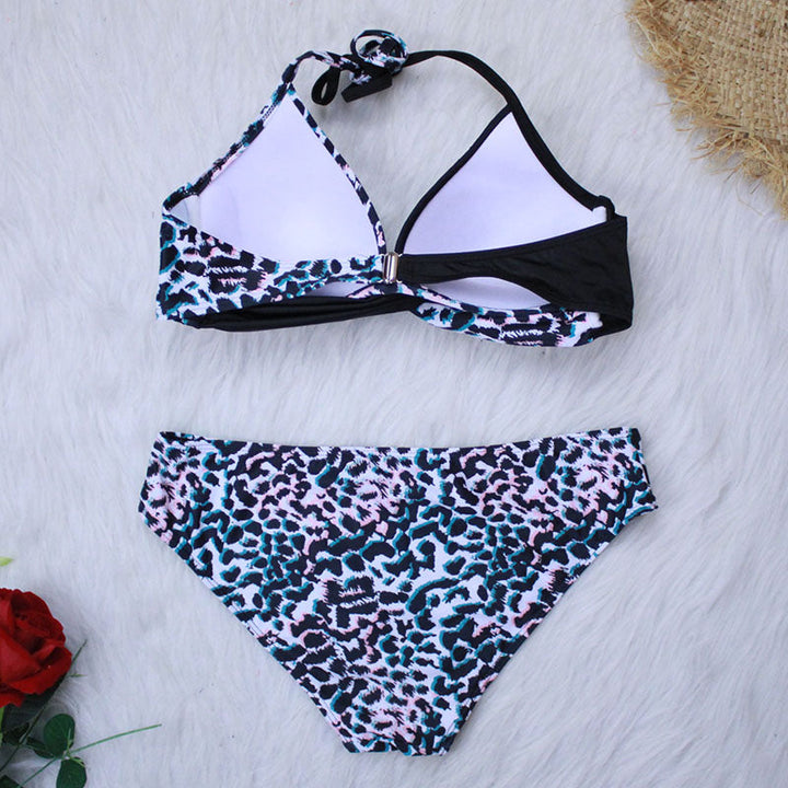 Halterneck Back-Closure Classic Briefs Bikini