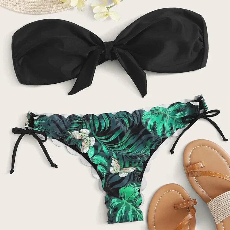 Push-Up Tie-Back Adjustable Bikini