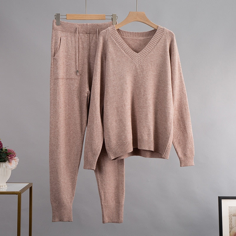 Relaxed Knit Two-Piece Set