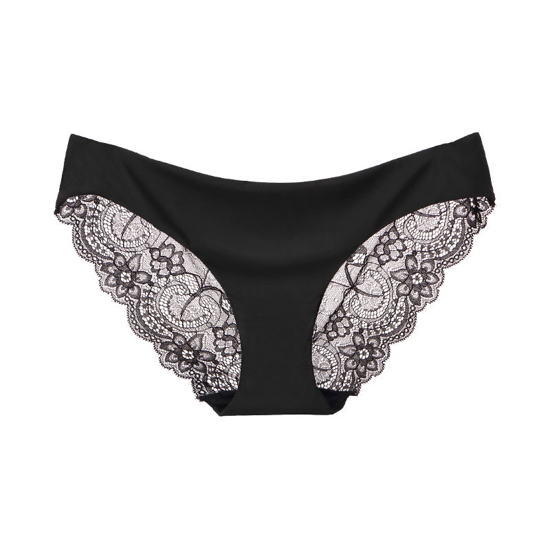 Lace-Trim Patterned Briefs