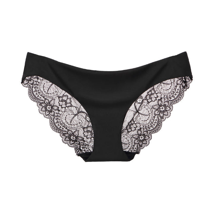Lace-Trim Patterned Briefs