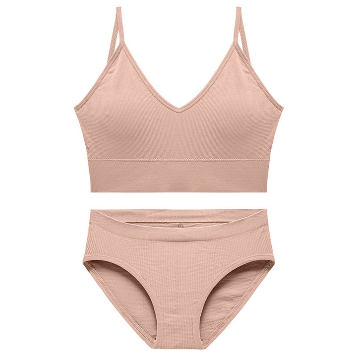 Seamless Breathable Sports Lingerie Set Adjustable