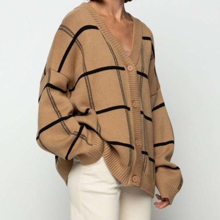 Relaxed Short Cardigan Thick Fabric