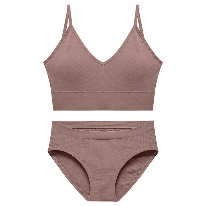 Seamless Breathable Sports Lingerie Set Adjustable