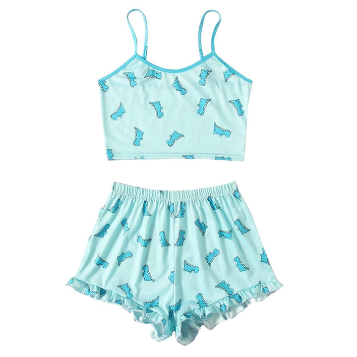Relaxed Cotton Two-Piece Pyjama Set