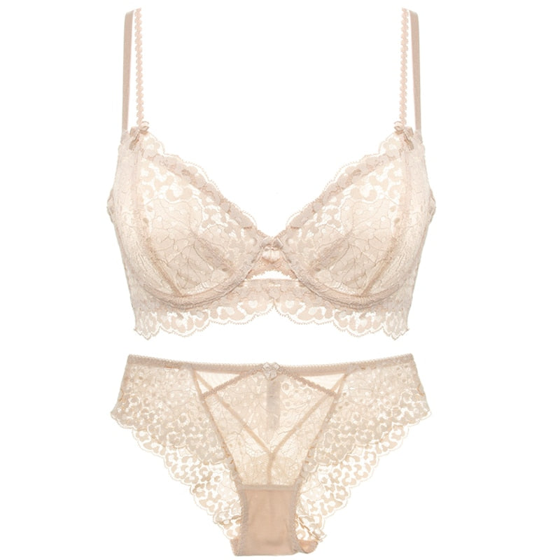 Lace Adjustable Figure-Enhancing Lingerie Set