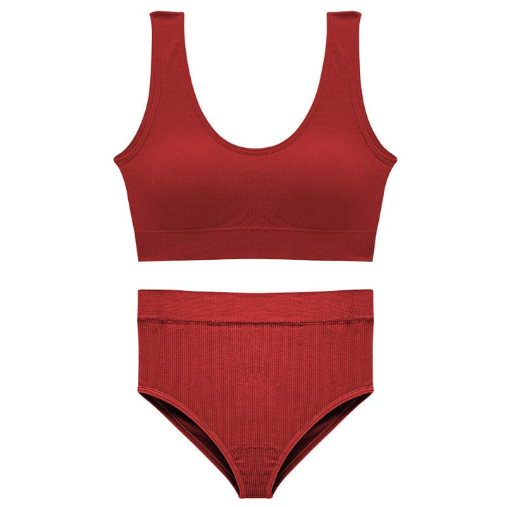 Soft High-Waist Sports Set Adjustable Multi-Size
