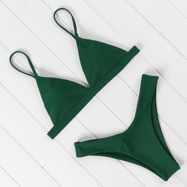 Multi-Colour Figure-Enhancing Two-Piece Swimsuit