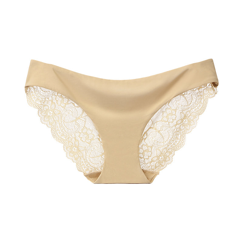 Lace-Trim Patterned Briefs