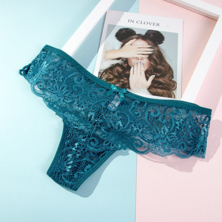 Lace Bow-Detail Panties