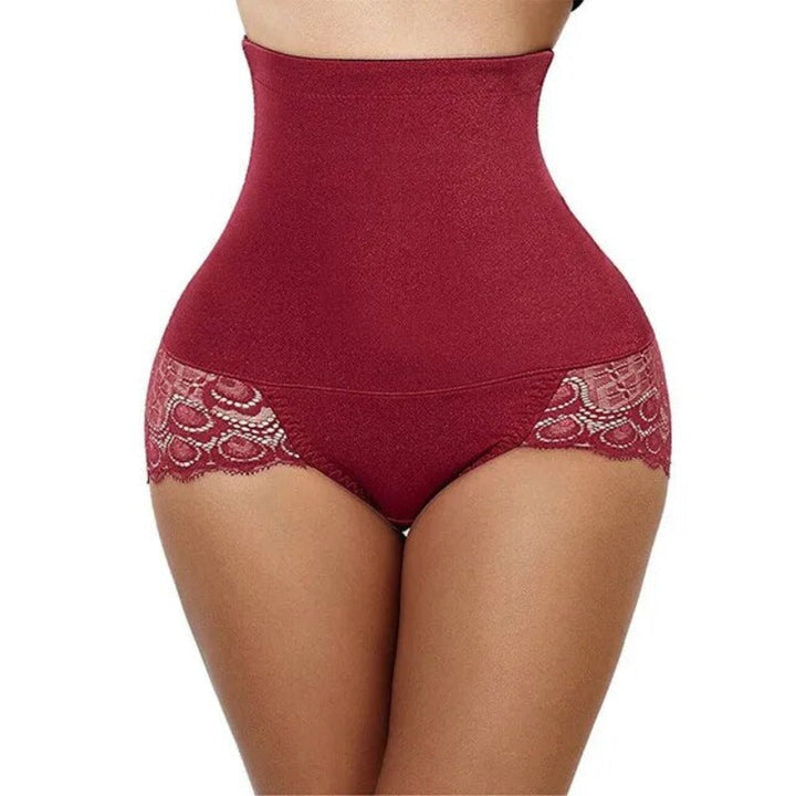 High-Waist Lace Plus-Size Shaping Briefs