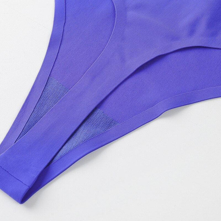 Seamless Stretch-Fabric Sports Thong