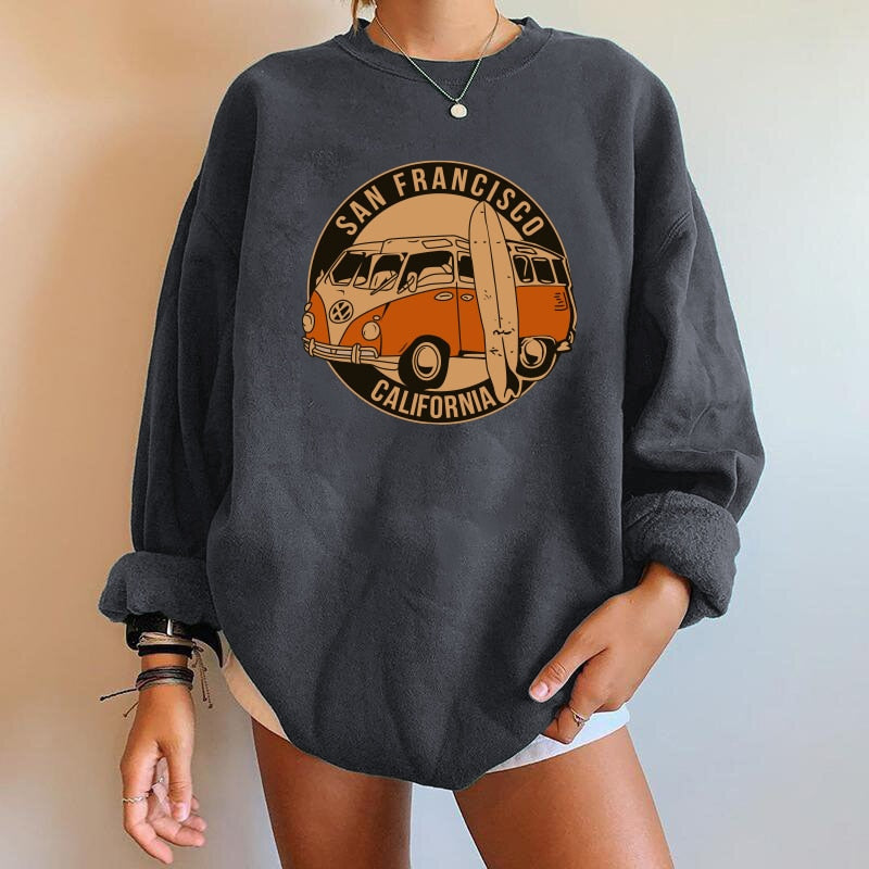 Oversized Relaxed Cotton Sweatshirt