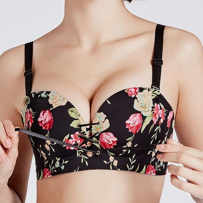 Push-Up Printed Adjustable Bra