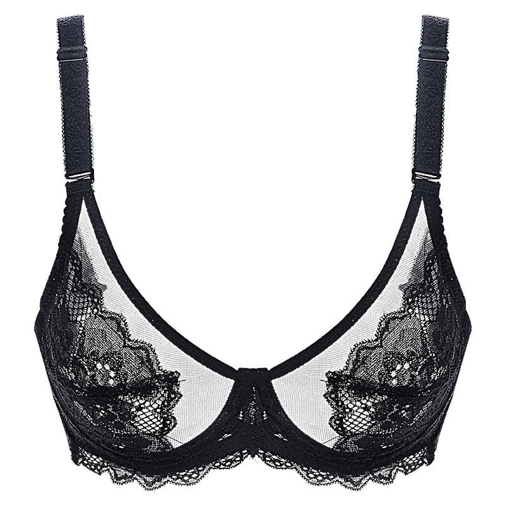 Decorative Embroidered Lace Adjustable Bra