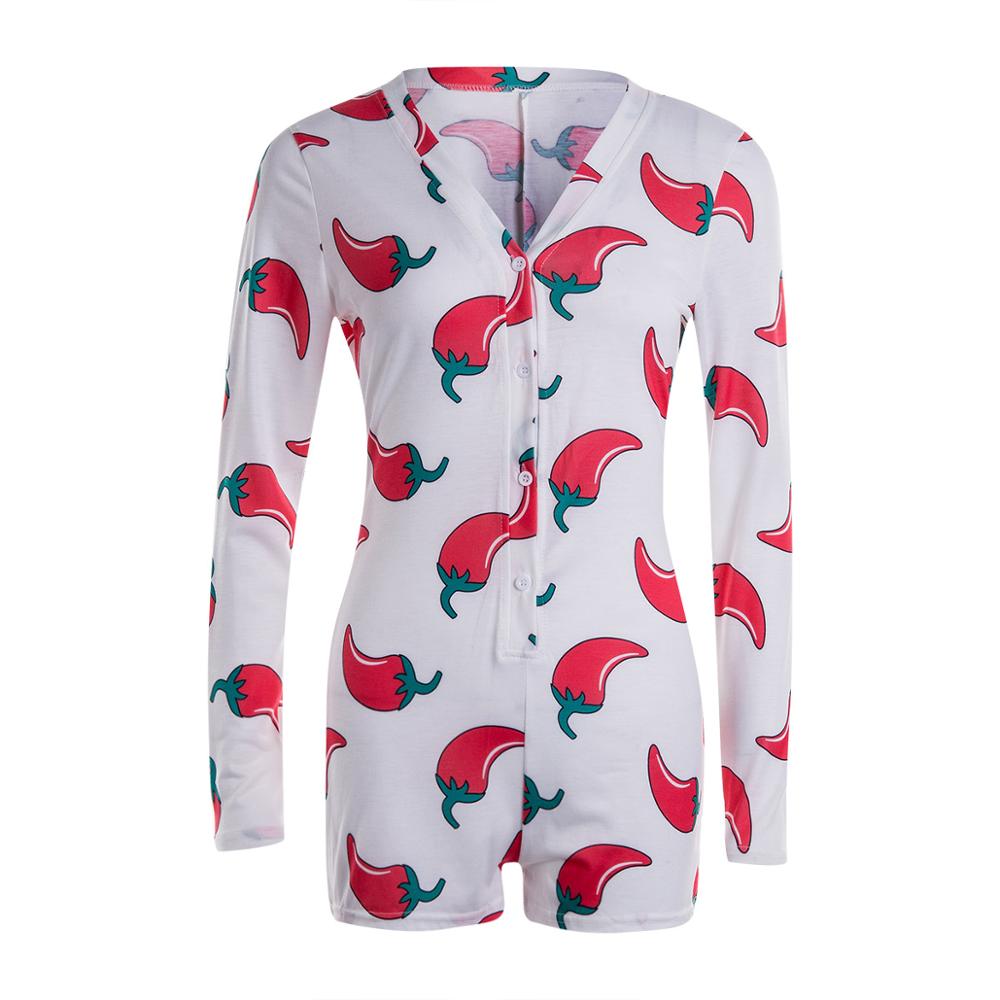 Long-Sleeve Button-Neck Pyjama Bodysuit