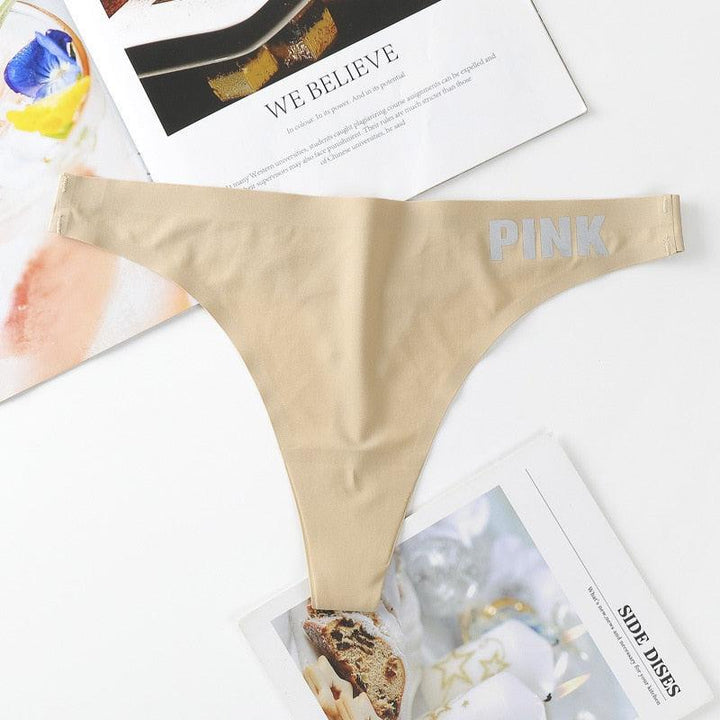 Seamless Stretch-Fabric Sports Thong