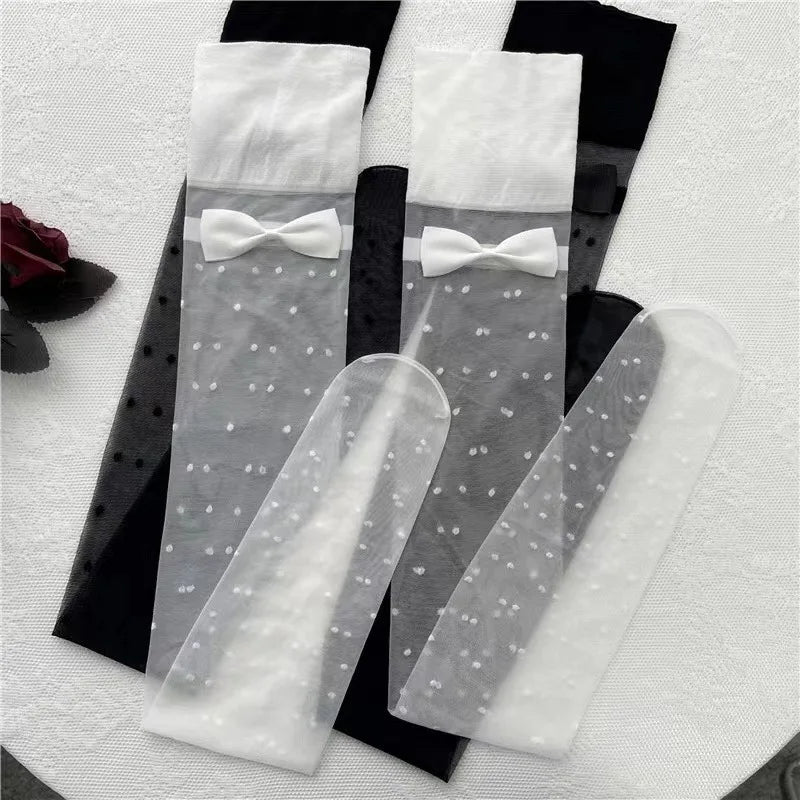 Over-the-Knee Socks with Decorative Bow