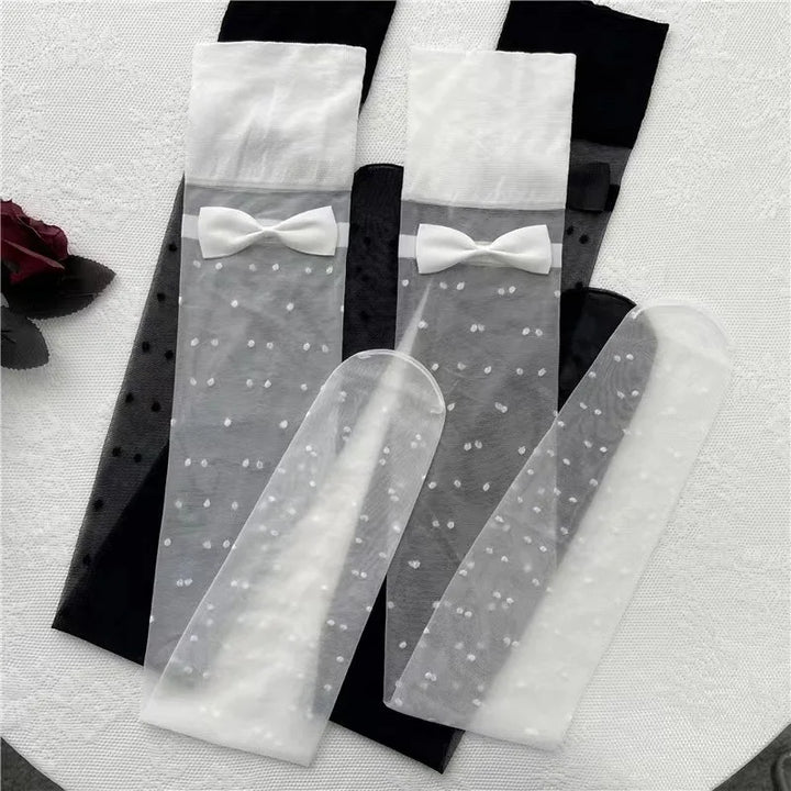 Over-the-Knee Socks with Decorative Bow
