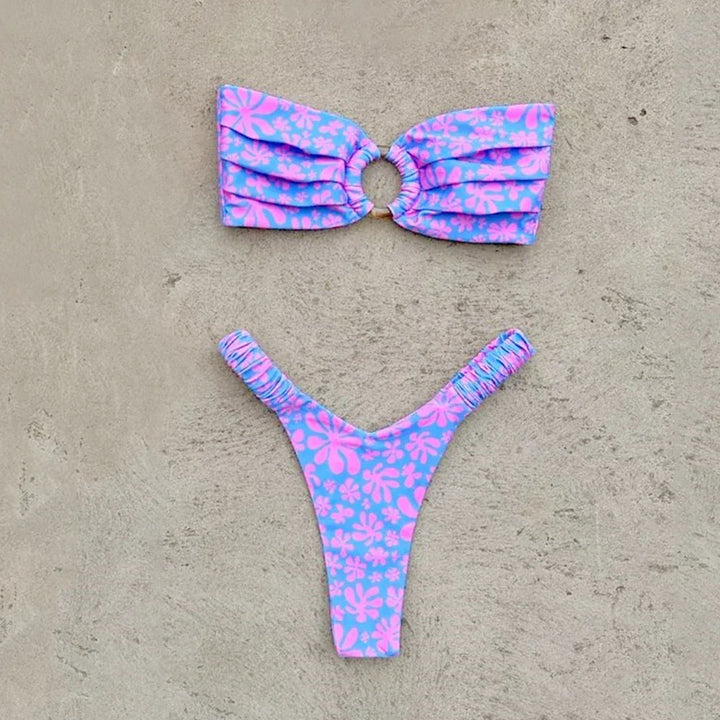 Tropical Floral Brazilian-Cut Bikini