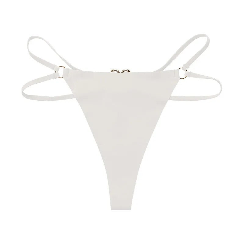 Smooth Decorative Heart Figure-Flattering Thong