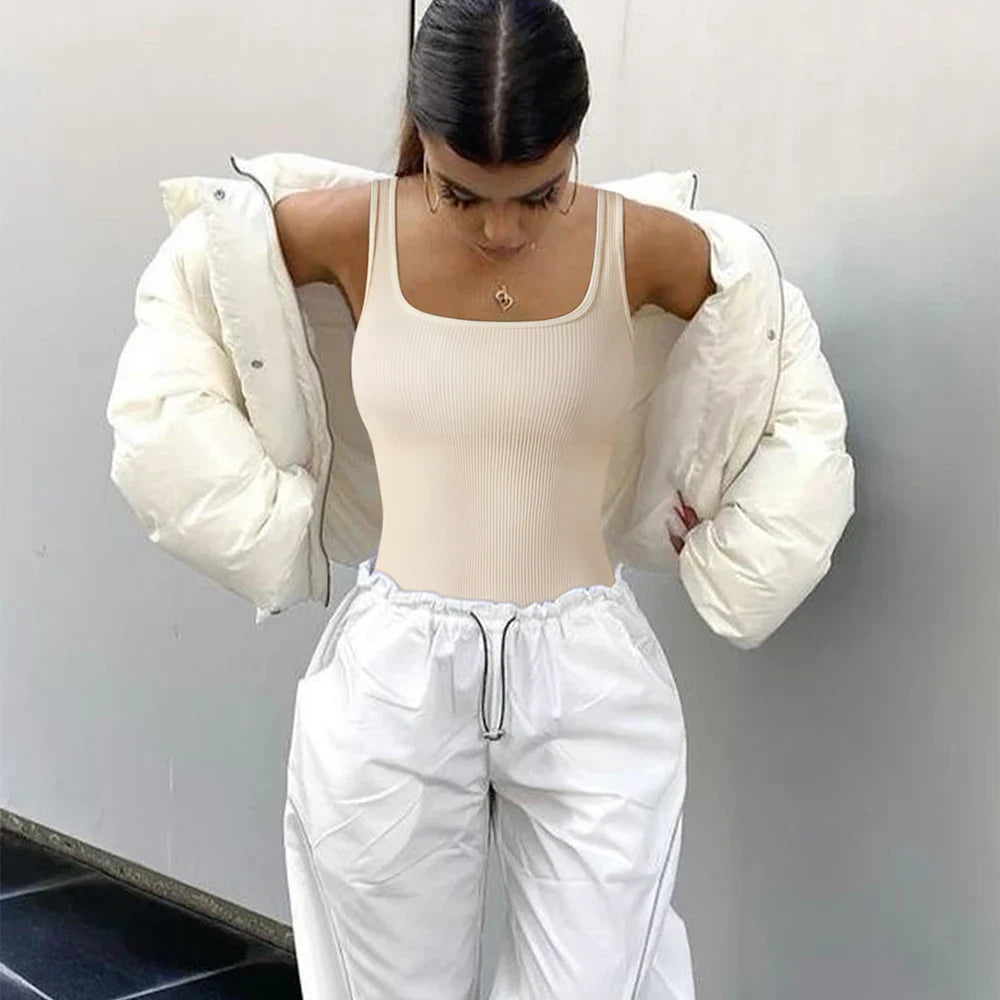 Ribbed Soft Everyday Figure-Shaping Bodysuit