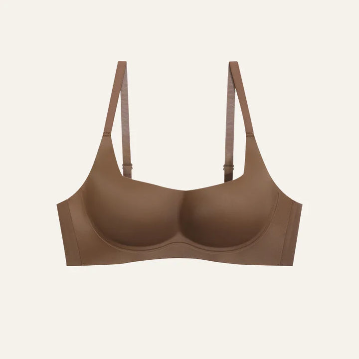 Seamless push-up bra with soft support